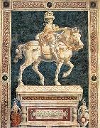 Andrea del Castagno Equestrian Statue of Niccolo da Tolentino oil painting artist